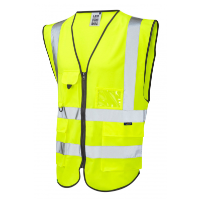 Leo Lynton Hi-Vis Yellow Superior Waistcoat - XS