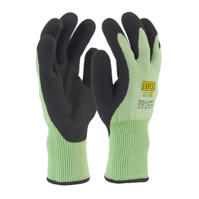 Jafco Eco JFG529 Nitrile Foam Sandy Palm Recycled Safety Gloves - Cut Level D - Small / Size 7