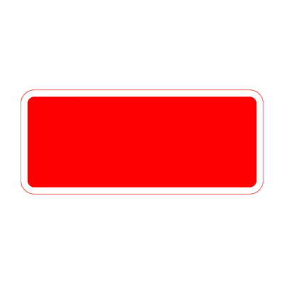 Jazz Sign Plate 300mm Centres - Special White on Red - 1050 x 450mm