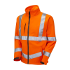 Leo Buckland Rail Hi-Vis Orange Softshell Jacket - S