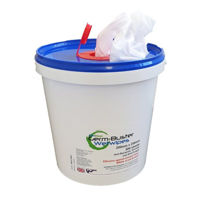 Germ Buster Wipes - Tub of 500