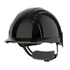 JSP EVOLite Vented Wheel Ratchet Safety Helmet - Black