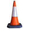Master Orange Traffic Cone with D2 Sleeve - 2 Part - 750mm