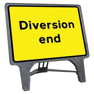 Q-Sign Complete - Diversion End - 1050 x 750mm