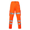 Leo Pennymoor Women's Rail Hi-Vis Orange Cargo Trousers