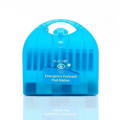 Blue Dot Emergency Eye Wash Pod Station
