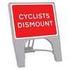Q-Sign Face Only - Cyclists Dismount - 600 x 450mm