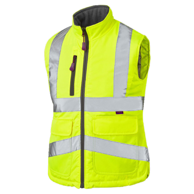 Leo Sandymere Women's Hi-Vis Bodywarmer - Yellow