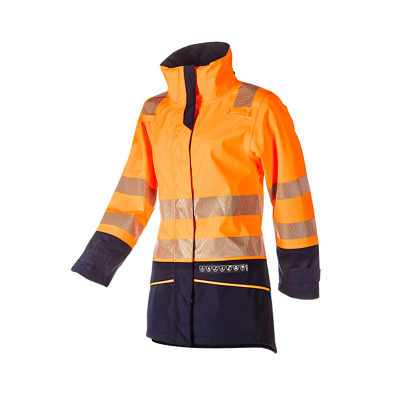 Sioen Vaski 7331 Women's Rail Hi-Vis Flame-Retardant Anti-Static ARC Jacket - Orange