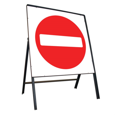 Jazz Square Sign Complete Riveted - No Entry - 600mm