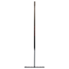 Rake Asphalt Square Tooth METAL Handle