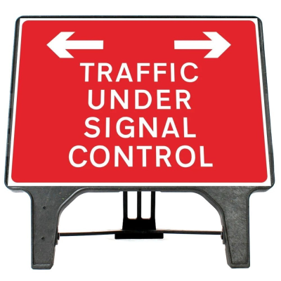 Q-Sign Complete - Traffic Under Signal Control - 1050 x 750mm