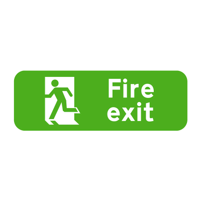 Fire Exit Sign - 600 x 200 x 1mm