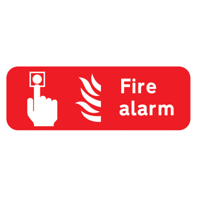 Fire Alarm Sign - 600 x 200 x 1mm