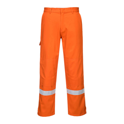 Portwest FR26 Bizflame FR AS Arc Trousers - Orange / Regular Leg / 3XL - 46-47"