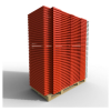Q-Fence Non-Reflective Panel - Orange - 2 Metres