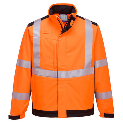 Portwest MV72 Modaflame FR AS Arc Hi-Vis Orange Softshell Jacket
