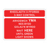 Bilingual Jazz Sign Plate 300mm Centres – 3 / 4 Way Control - 1050 x 750mm