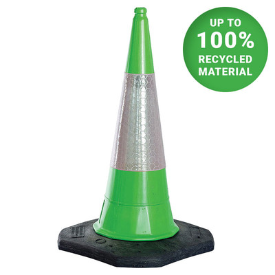 Apollo Green 2-Part Traffic Cone c/w D2 Sleeve - 750mm