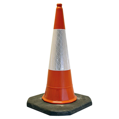 Master Orange Traffic Cone with D2 Sleeve - 2 Part - 750mm