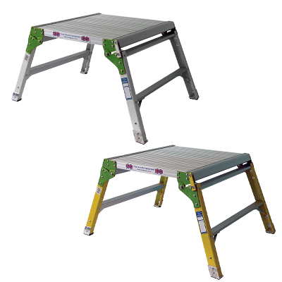 Aluminium Step Bench with Fibreglass Legs - 0.48 Metres