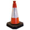 Orange E Traffic Cone - 1 Part - 450mm