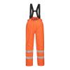 Portwest S780 Bizflame Rail FR AS Waterproof Breathable Hi-Vis Orange Shell Trousers - S