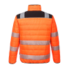 Portwest PW371 Rail Hi-Vis Orange/Black Baffle Jacket - S
