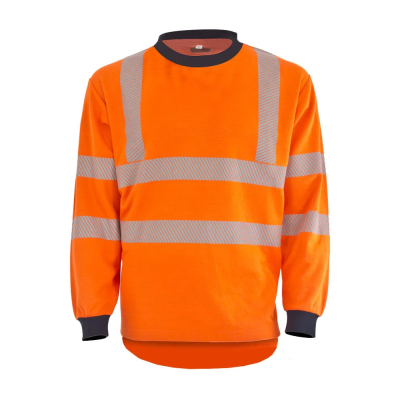 Jafco FlameAwear Rail FR AS Arc 4kA Hi-Vis Orange Sweatshirt - S