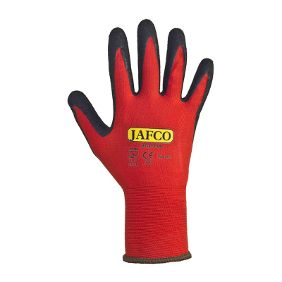 Jafco Comfort Fit Latex Palm Safety Gloves - Medium / Size 8