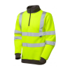 Leo Brynsworthy Hi-Vis Quarter Zip Yellow Sweatshirt (MOQ 5)