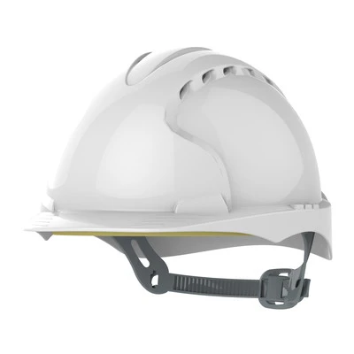 JSP EVO3 Vented Slip Ratchet Safety Helmet - White