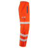 Leo Lundy Rail 20K Waterproof Breathable Hi-Vis Orange Overtrousers