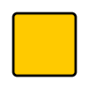 Jazz Triangle Sign Plate 300mm Centres - Special Black on Yellow - 750mm