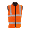 Rail Hi-Vis Reversible Orange Bodywarmer - S