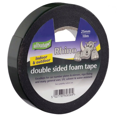 Double Sided Foam Tape - 25mm x 10 Metres