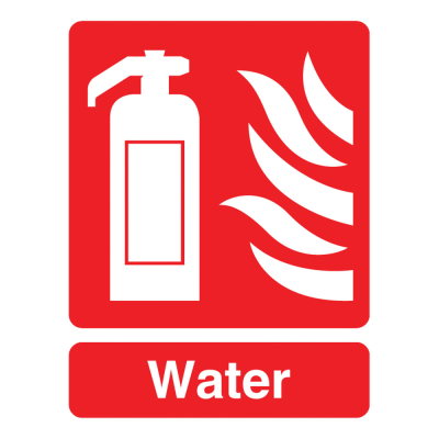 Fire Extinguisher Water - 95 x 220mm