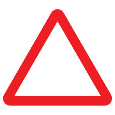 Jazz Triangle Sign Plate 300mm Centres - Blank - 900mm