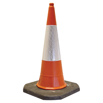 Master Orange Traffic Cone with D2 Sleeve - 2 Part - 1 Metre