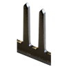 Rake Asphalt Square Tooth METAL Handle