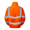 Pulsar PR496 Recycled Waterproof Rail Hi-Vis Orange Padded Bomber Jacket - 4XL