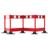 JSP Champion Plus Folding Barrier - Red / White - 1.5 Metres