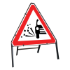Jazz Triangle Sign Complete Clipped - Loose Chippings - 750mm