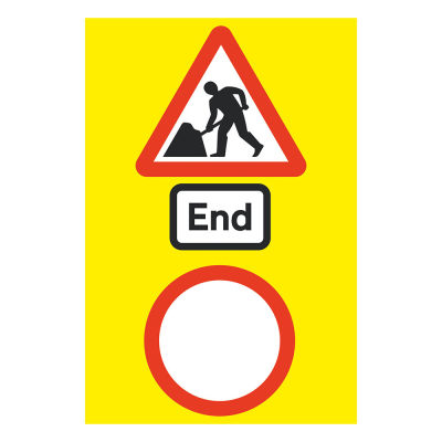 Jazz Sign Plate 300mm Centres - Men at Work / End / MPH - 800 x 1200mm