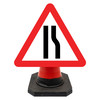 Hangman Triangle Sign Plate - Road Narrows O/Side - 600mm