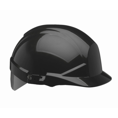 Centurion Reflex Vented Wheel Ratchet Safety Helmet - Black / Silver