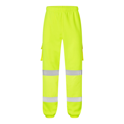 Supertouch Hi-Vis Yellow Jogging Bottoms - S
