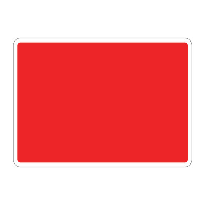 Jazz Sign Plate 300mm Centres - Blank Red - 1050 x 750mm