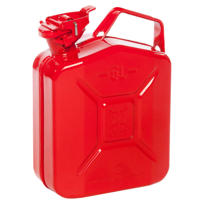 Red Metal Fuel Can - 5 Litre