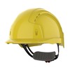 JSP EVOLite Vented Wheel Ratchet Safety Helmet - Yellow